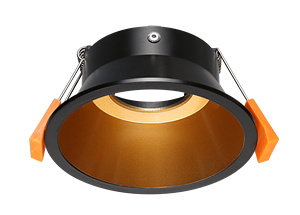 Vỏ đèn <span class=keywords><strong>LED</strong></span> âm trần khung nhôm trắng vàng, kiểu dáng hiện đại, tiêu chuẩn RF2 CE Rohs SAA, nhà máy Trung Quốc, kích thước 90mm, chân đèn MR16 <span class=keywords><strong>GU10</strong></span> G5.3 - Product Image 2