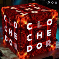 Personalizzare lo schermo a cubo a LED con vendita diretta in fabbrica ad alta definizione P2.5 con decorazione per negozio di palcoscenico a quattro lati mini cubo a LED 3D HD