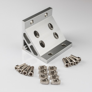 Support d'angle droit en aluminium industriel de type 80, profilé en aluminium 6063, vente en gros d'usine - Product Image 5