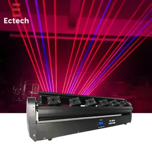 Luz Laser Dj Bar Licht Fett Strahl Laser Rgb 6 Augen 500Mw Dmx Kontrolle Moving Head Beam Laserlicht Party Disco Hochzeit