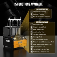 AUTOOL CT500 GDI EFI FEI Nettoyeur et testeur d'injecteurs de carburant piézoélectriques 6 cylindres 70W 110V-230V