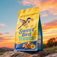 Pochette résistante à l'humidité durable et sûre pour le stockage des aliments pour animaux de compagnie pour le stockage des grains de poisson chat chien oiseau