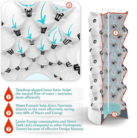 Kit d'hydroponie pour ferme intelligente, système de jardinage vertical auto-arrosant, système de jardinage intérieur, tour hydroponique commerciale, tour à ananas
