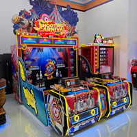 SHOOTING CARNIVAL Jeu de tir de type arcade avec simulateur de pistolet, défi de niveau, multijoueur 2-4 joueurs, lumières clignotantes métalliques, pour intérieur