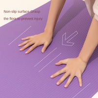 Esterilla de yoga plegable extra grande TPE NBR de alta densidad de 10mm de espesor con logotipo personalizado de ejercicio antideslizante para hombres y mujeres