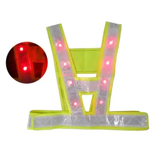 Clase 2 personalizado led de señal de seguridad deporte chaleco reflectante