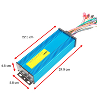 Contrôleur de moteur 40A ~ 50A haute puissance bi-mode 36V 48V 52V 60V 72V 84V 1500W-2000W pour vélo électrique Régulateur de vitesse sans balais