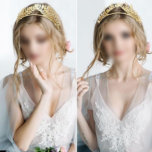 Vendita calda 7 pz/set oro foglia di fiori fasce per capelli per capelli copricapo bracciale accessori per capelli da donna - Product Image 4