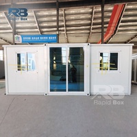 RB 20 pieds maison modulaire de luxe extensible petit conteneur salle de bain cuisine pliant préfabriqué maisons extensibles mobiles pour l'Australie
