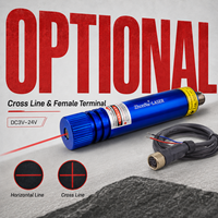 Module de positionnement laser rouge ZhonNa 660nm 100mW DC3-24V, outil de traçage horizontal pour la découpe du bois et de la pierre