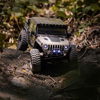Voiture de simulation Axial 1/10 SCX10 III pour Gladiator Waypoint, télécommandée, électrique, tout-terrain, d'escalade, construction métallique, portée 100m