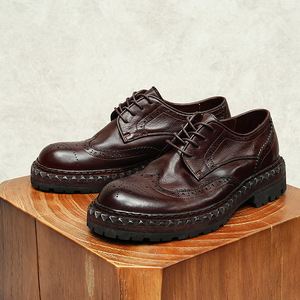 Nueva Tendencia en Zapatos de Hombre de Cuero Genuino, Cerrados, Brillantes, para Otoño, Estilo Británico, Deportivos, Casuales, Sin Cordones, Ligeros, Antideslizantes y Transpirables DSYX - Product Image 2