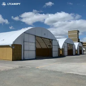 Toldo impermeable personalizado para exteriores, refugio de tela de PVC, túnel de polivinílico, contenedor de envío