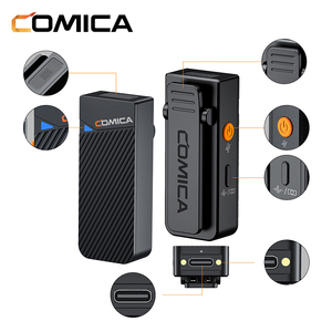 ไมโครโฟนไร้สาย COMICA Vimo C3 2.4G แบบคอนเดนเซอร์  รับประกัน 1 ปี หน้าจอ LCD แสดงผล แบตเตอรี่ใช้งานได้ 8 ชั่วโมง ลดเสียงรบกวน ความหน่วงต่ำ - Product Image 3