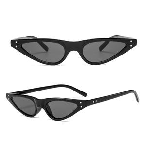 2024 UV400 Fashion Kitten Eye Lunettes de soleil pour hommes et femmes Nouvelles couleurs-<span class=keywords><strong>Marron</strong></span> <span class=keywords><strong>Bleu</strong></span> Rose avec logo Triangle Frame <span class=keywords><strong>sur</strong></span> la <span class=keywords><strong>lentille</strong></span> - Product Image 2