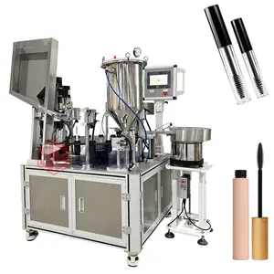 YB-MZ1 Automatic Filling Machine Oil Butter Liquid Cream Lotion Cosmetic Lip Gloss Mascara Paste Filling Capping Machine