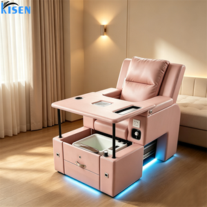 Professional Best Luxury Modern Lounge Manicure Foot Spa Reclining Electric Massage Beauty Pedicure Sofa <b>Chair</b> For Nail Salon - Product Image 5