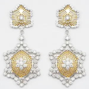 Designer Jewelry Famous Brands Colorful Earrings Western Jewelry Crystal Beaded Earrings