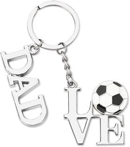 Soccer Charm Men Christmas Gifts Sports Fan <b>Key</b> <b>Chains</b> Sports Keychains for Backpacks Bag Charms Birthday New Years Gifts Boys - Product Image 1