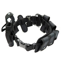 Ceinture Tactique Multifonctionnelle Ajustable de Haute Qualité pour Entraînement et Sécurité, Kit Utilitaire d'Extérieur avec Pochettes