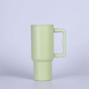 Car H4.0 <b>Handle</b> Travel <b>Tumbler</b> <b>40oz</b> Double Wall Vacuum Mug Lid Straw Anti-Slip OEM Custom Logo - Product Image 5
