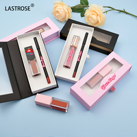 Coffrets cadeaux de maquillage cosmétiques, vegan, crayon à lèvres et gloss à haute pigmentation, emballage en boîte, marque privée, kits de rouge à lèvres et de crayons à lèvres