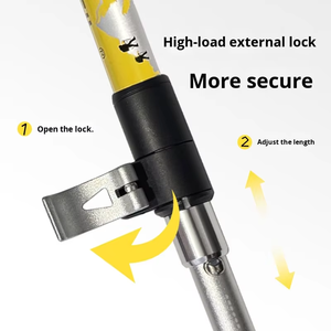 Pro Set equipo <span class=keywords><strong>de</strong></span> senderismo al aire libre telescópico plegable aleación <span class=keywords><strong>de</strong></span> aluminio bastón <span class=keywords><strong>de</strong></span> senderismo con mango <span class=keywords><strong>de</strong></span> EVA conveniente bastón para caminar - Product Image 3