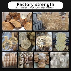 Factory Sale Wholesale Chandelier High Quality Modern Living Room Handmade Rattan Hemp Rope Pendant <b>Light</b> Dining Room Chandelier - Product Image 5