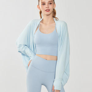 Haut de yoga décontracté pour femmes, avec manchettes à pouce, pour le sport en plein air, le yoga, le pilates et la gym - Product Image 2