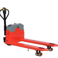 Transpalette Électrique Robuste HZHI, Capacité de Charge de 3 Tonnes, Batterie Lithium-Ion, Fourches Renforcées, Roues Motrices en Polyuréthane pour