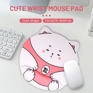 Custom Anime Dog Silicone Gel Wrist Mouse Pad Keyboard Hand Pad Memory Cotton Girl Cute Office Hand Mouse Pad
