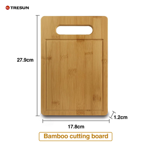 Tabla de cortar de bambú con asa para cocina, tabla de servir queso y charcutería, tabla de cortar de doble cara personalizada - Product Image 4