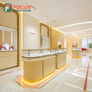 Minimalist Jewelry Store Display System Metal Frame Jewelry Shop Display Counter - Product Image 2