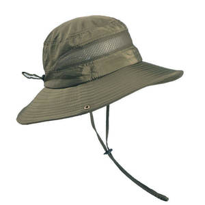 Vente en gros de chapeau seau de soleil pour hommes et femmes à large bord UPF 50 + chapeaux de pêche et de plage seau - Product Image 4
