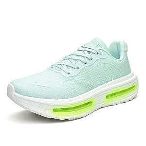 Chaussures de course respirantes en mesh pour hommes et femmes, qui brillent <span class=keywords><strong>dans</strong></span> <span class=keywords><strong>le</strong></span> <span class=keywords><strong>noir</strong></span>, avec coussin d'air intégral, confortables et robustes, pour la marche quotidienne et la remise en forme - Product Image 1