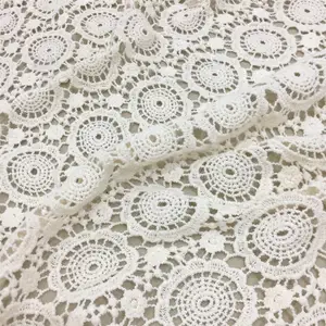 High Quality 100% Embroidery Cotton Lace Fabric Crochet Lace Trimming For Ladies Garment
