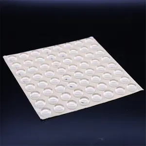 Venta caliente Bumpon Buffer Pads Antideslizante Pies de goma Parachoques En stock Adhesivo Puntos de silicona transparente