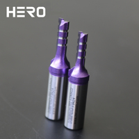 HERO Gravure Outil Bit Double Bord Droite Rainure Fin Cnc Routeur Bits Fraise pour Bois