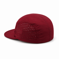 Casquette de camping en cours d'exécution à motif de points personnalisée Casquette en polyester Dobby à pois de style de rue sportif avec impression bouffante pour les sports de plein air