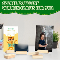 Supports de numéros de table et porte-cartes en bois Meetu, 15 pièces, design ange rond, pour décoration de mariage