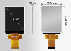 Polcd <span class=keywords><strong>3</strong></span>.2 inci 240*320 270nit ILI9341V 40 pin MCU SPI antarmuka LCD Tampilan modul TFT - Product Image 5