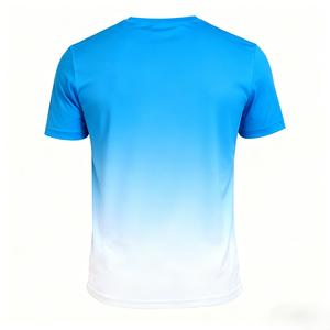 T-shirt de sport décontracté à manches courtes en polyester respirant et à séchage rapide, avec logo personnalisé et couleurs variées, idéal pour la gym, les loisirs quotidiens et les entraînements. - Product Image 3