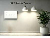 3 Gang Smart Life untuk Sakelar Lampu Zigbee Wi-Fi dengan Tombol Sentuh Mendukung Kontrol Suara Google Home Alexa