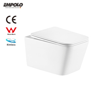 WC monobloc mural de luxe moderne avec réservoir encastré, désodorisation automatique, siphon en P, céramique blanche pour salle de bain