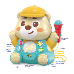 Strumenti Musicali per Bambini Dowellin, Giocattoli Musicali <span class=keywords><strong>Montessori</strong></span>, Microfoni Karaoke in Plastica a Forma di Orso, Giocattolo Educativo Musicale - Product Image 2