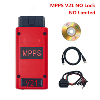 Meilleur outil de réglage de puces MPPS V18 version déverrouillée à vie, MPPS V21 avec puce complète et câble Breakout Tricore, programmeur ECU OBD2
