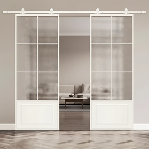 Portes et fenêtres sur mesure en aluminium pour véranda, portes coulissantes en verre, portes coulissantes de grange modernes, prix - Product Image 5