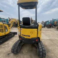 Mini-excavatrice Komatsu PC20 d'occasion, 2 tonnes, compacte, sur chenilles, hydraulique, petite excavatrice à vendre