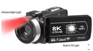 Appareil photo numérique ultra haute définition avec écran couleur de 3,0 pouces, transmission Wi-Fi, adapté à la prise de vue et à l'enregistrement de vlogs - Product Image 3