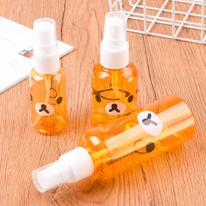 Flacon pulvérisateur en plastique orange 50 ml, format voyage portable, pour toner, cosmétique, hydratant, pompe distributrice avec bouchon - Product Image 3